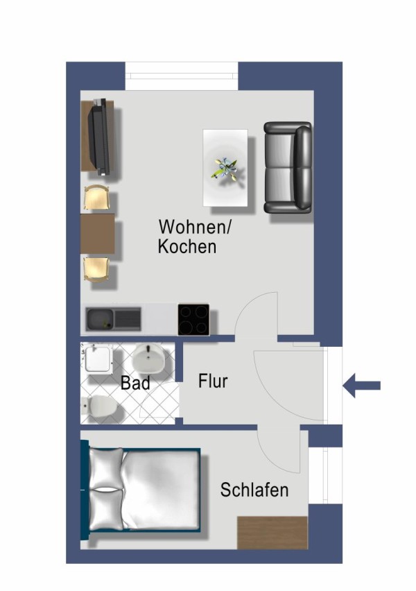 Schleiblick Apartment 2 - Erdgeschoss