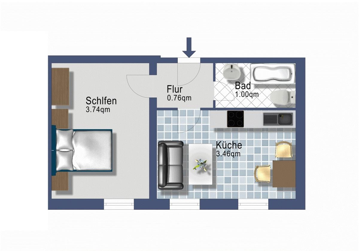 Schleiblick Apartment 11 - 1. Obergeschoss mit Schleiblick